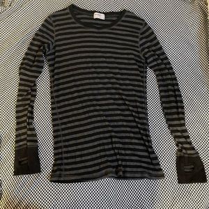 Allen Allen USA striped shirt grunge